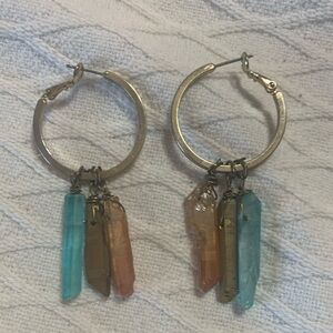 crystal hoops